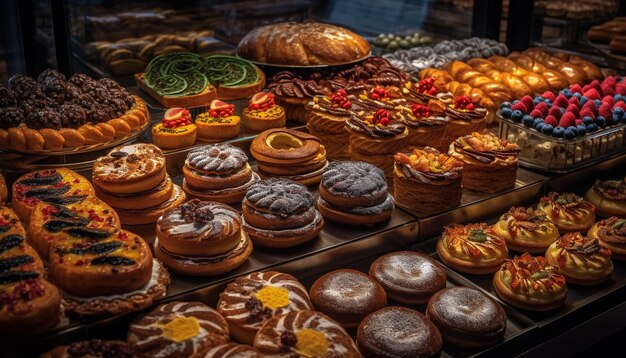 Un magasin de bonbons multicolores offre une douce indulgence générée par l'IA