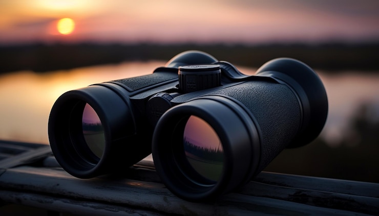 Photo gratuit magnifiez la beauté de la nature avec un télescope à main généré par l'ia
