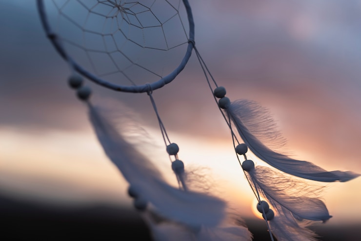 Photo gratuit magnifique attrape-rêves fait main
