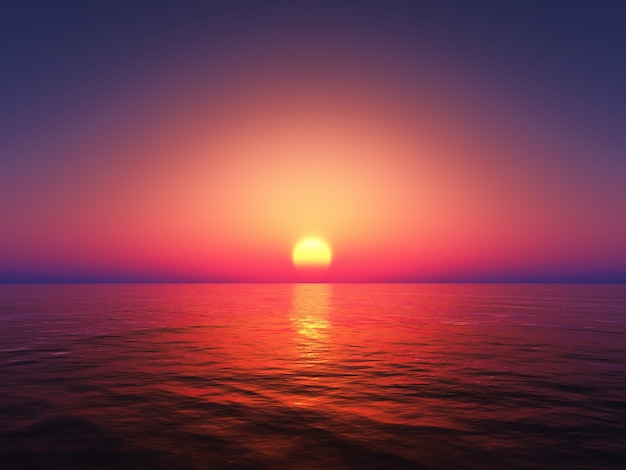 Photo gratuite magnifique coucher de soleil coloré