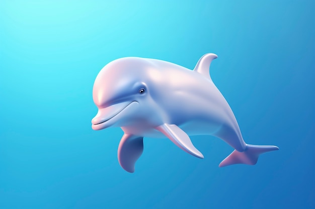 Photo gratuite un magnifique dauphin en 3d