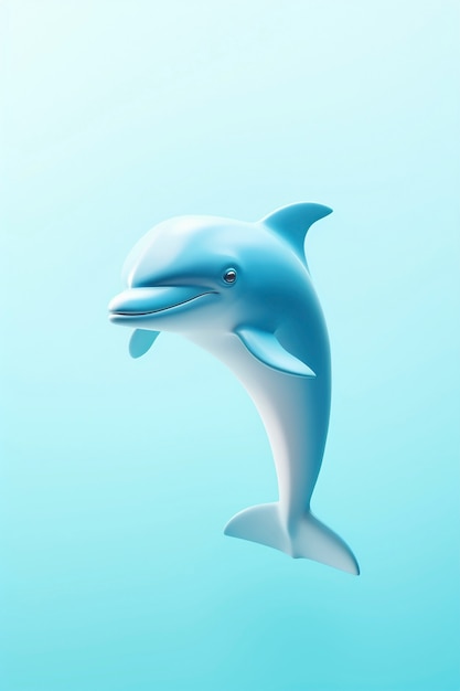 Photo gratuite un magnifique dauphin en 3d