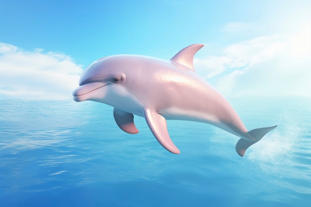 Photo gratuite un magnifique dauphin en 3d