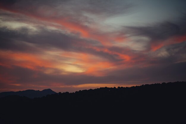 Magnifique paysage de ciel nuageux