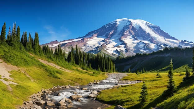 Photo gratuite le magnifique paysage du volcan