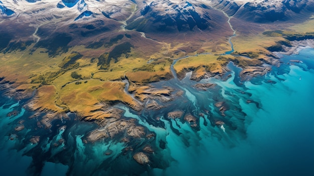 Photo gratuite le magnifique paysage naturel de l'île