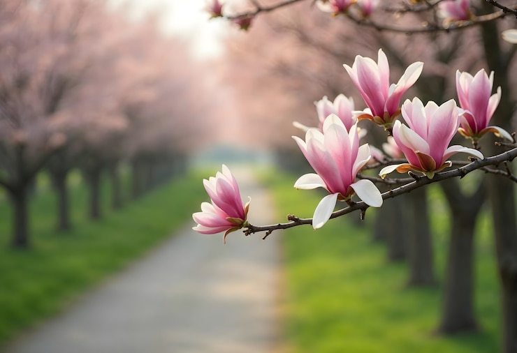 Photo gratuit un magnifique paysage de printemps