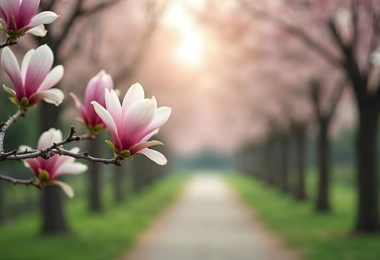 Photo gratuit un magnifique paysage de printemps