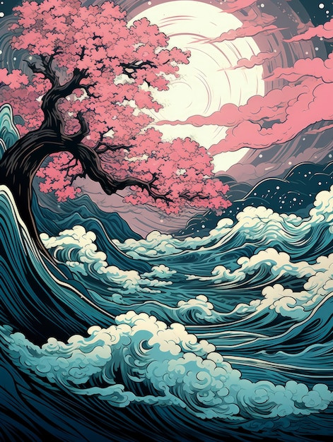 Magnifiques nuages art numérique