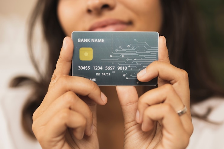 Photo gratuit mains montrant un gros plan de carte