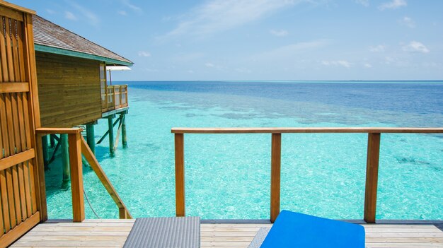 maison bleue mer repos beauté