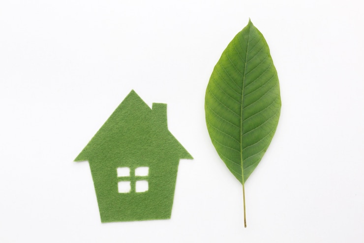 Photo gratuit maison en feuille