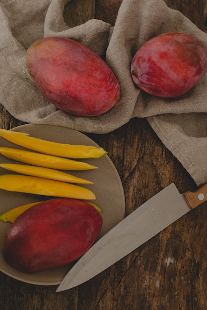 Mangue sur la table