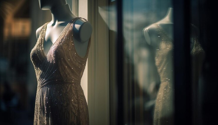 Photo gratuit un mannequin élégant présente une collection de robes de mariée de créateurs générée par l'ia