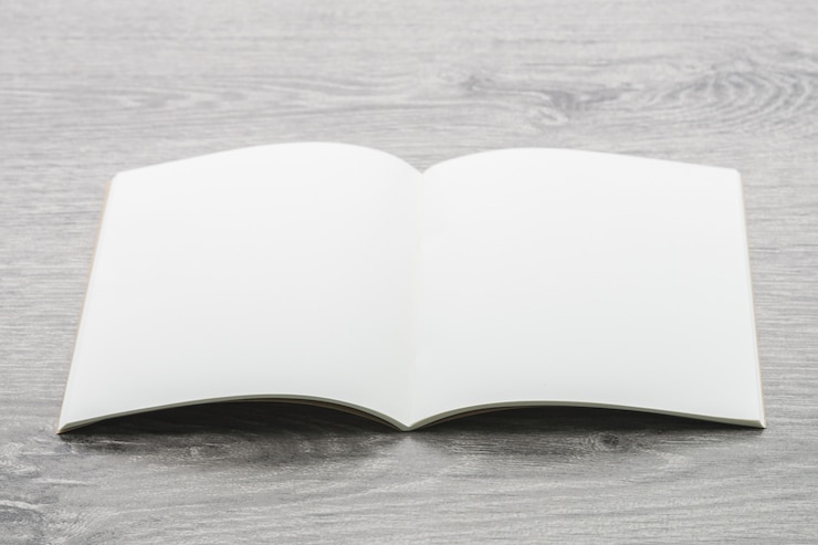 Photo gratuit maquette de carnet de notes vide