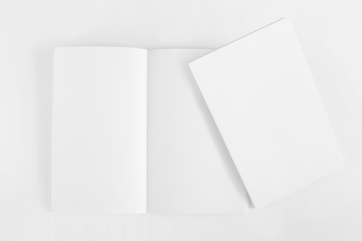 Photo gratuit maquette de deux livrets vierges