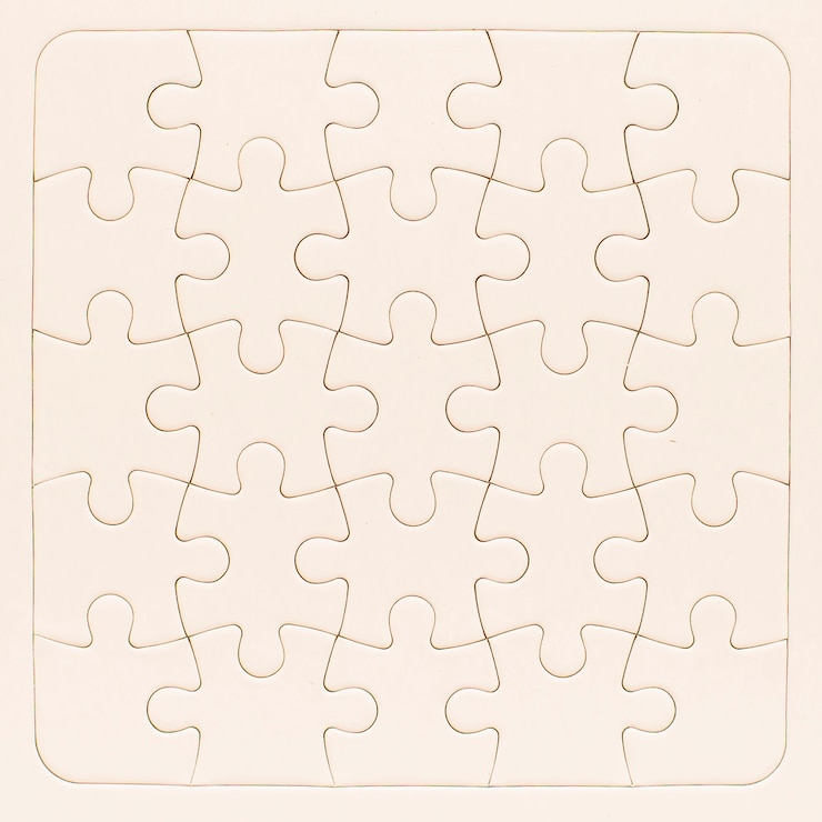 Photo gratuit maquette de puzzle