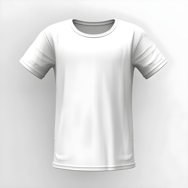 maquette de tshirt blanc vierge avant pour la conception