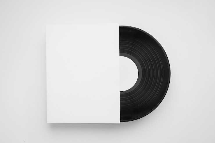 Photo gratuit maquette de vinyle décorative