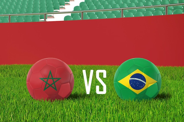 Maroc vs Brésil au stade