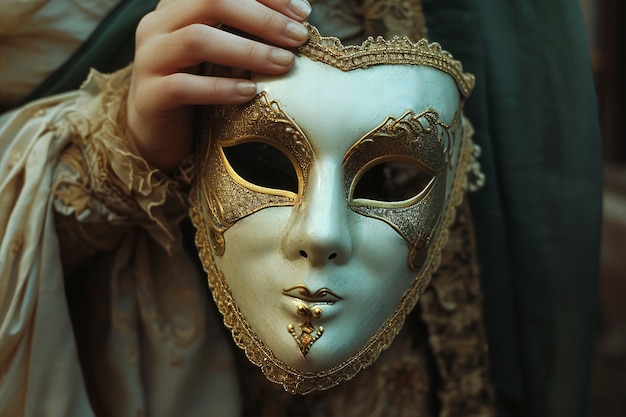 Masques de carnaval de Venise avec des détails