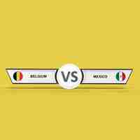 Photo gratuite match belgique vs mexique