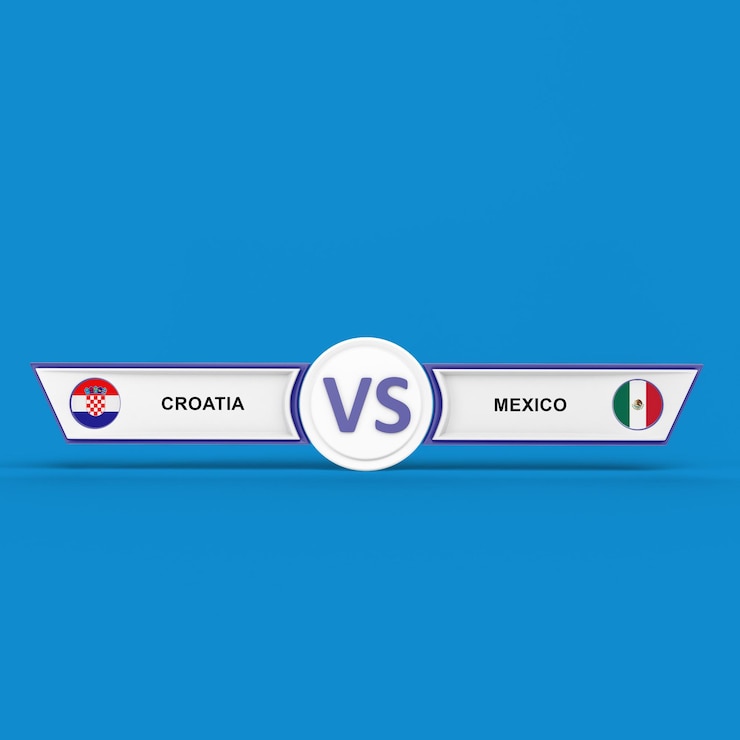 Photo gratuit match croatie vs mexique
