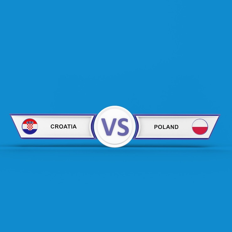 Photo gratuit match croatie vs pologne