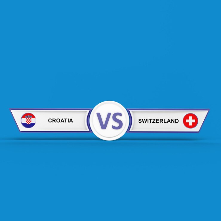 Photo gratuit match croatie vs suisse