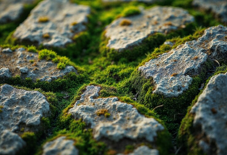 Matériel à texture rocheuse