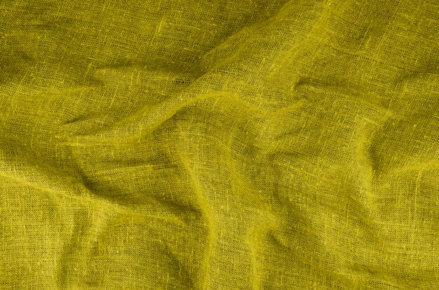 Matière texturée en tissu jaune