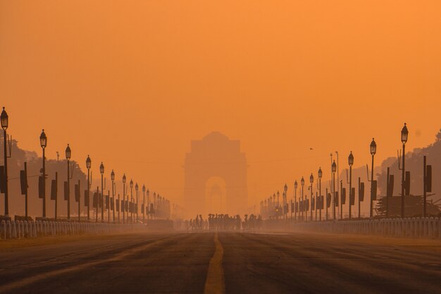 Les matins de la porte de l'Inde.