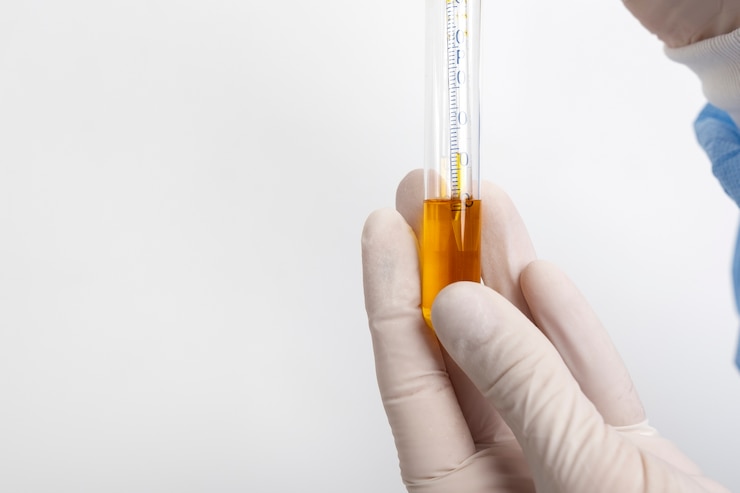 Photo gratuit médecin de laboratoire effectuant un examen médical de l'urine