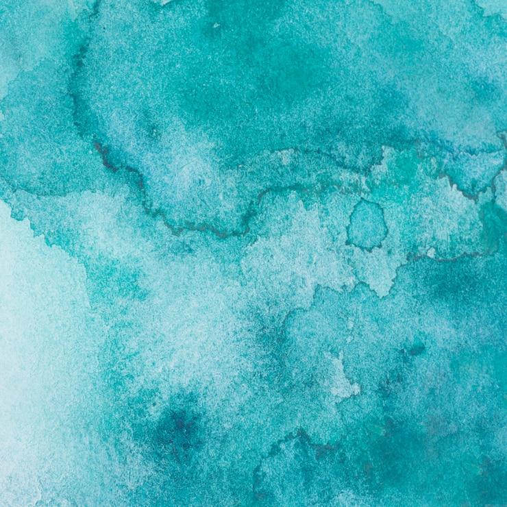 Photo gratuit mélange aquamarine de peintures sur papier