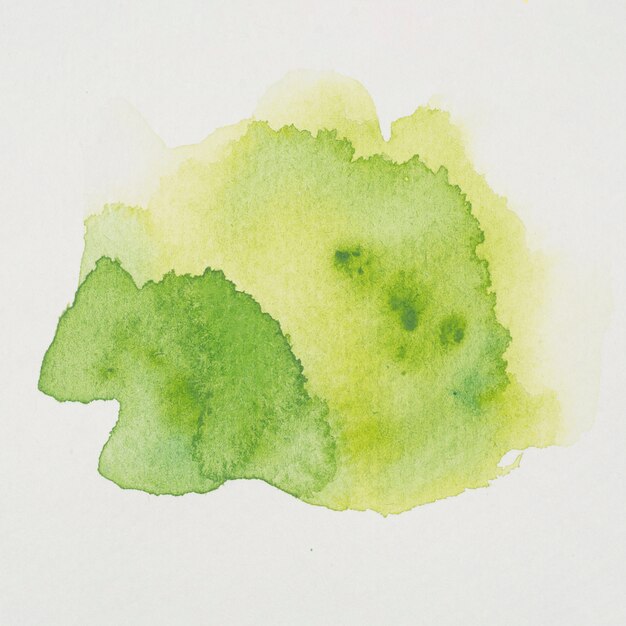 Mélange d&#39;aquarelle jaune et verte