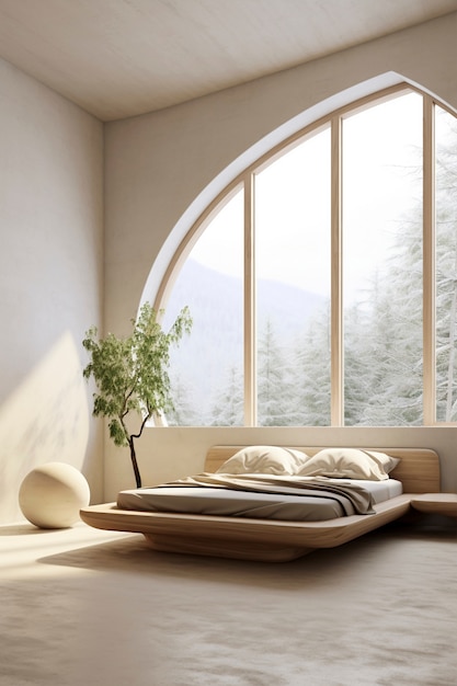 Un mélange de design d'intérieur minimaliste nordique avec le style wabi-sabi japonais