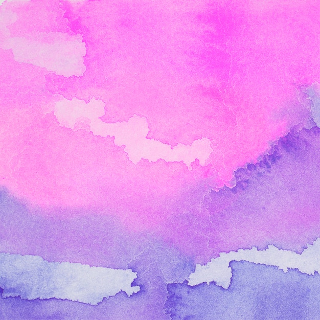 Mélange violet et rose de peintures sur papier
