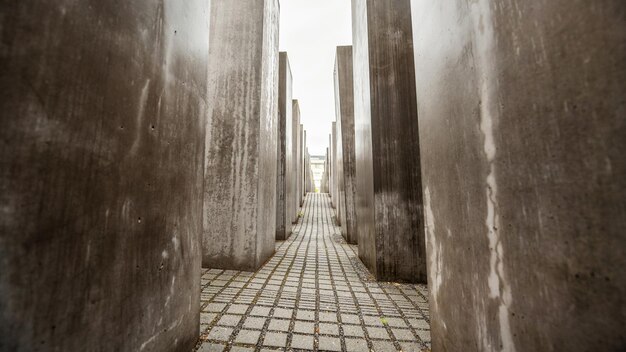 Mémorial aux Juifs assassinés d'Europe dans le centre-ville de Berlin en Allemagne