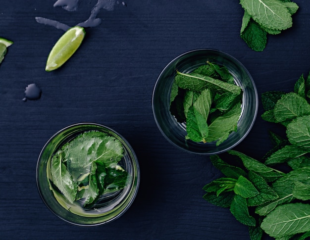 Photo gratuite menthe et citron vert