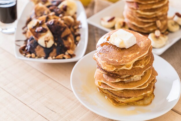 Menu varié de pancake