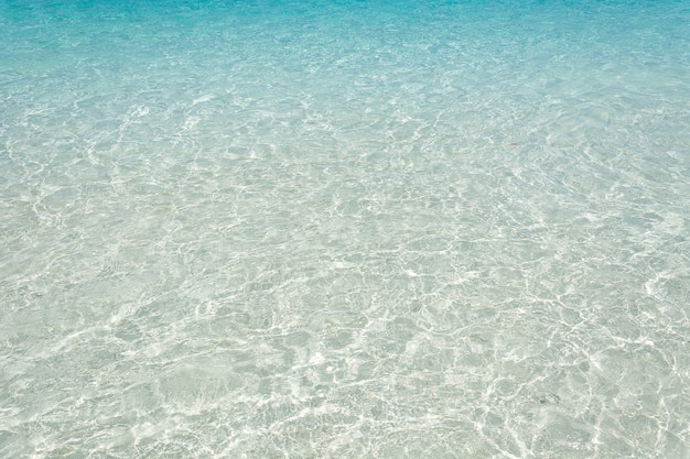 Mer sur la plage de sable