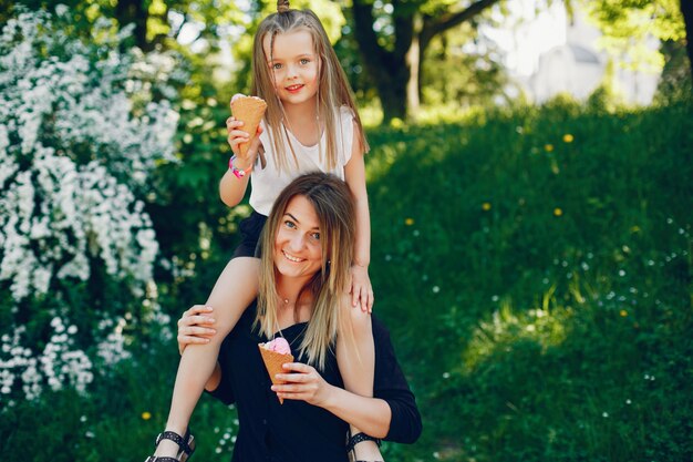 mère avec fille