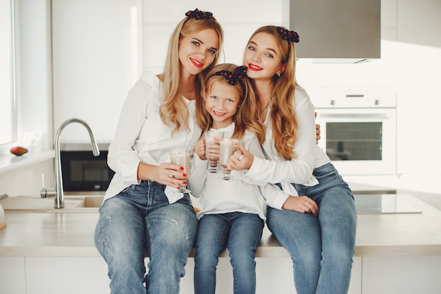 Mère avec fille