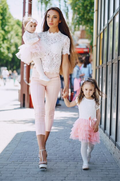 Mère avec fille