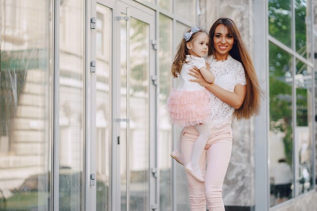 Mère avec fille