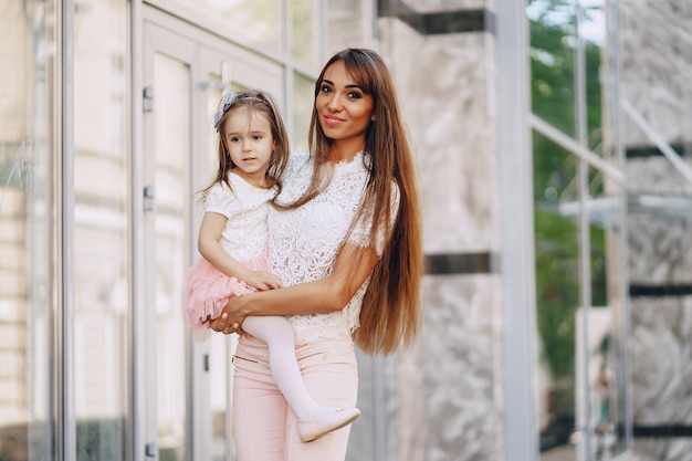 Mère avec fille