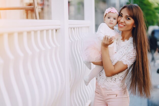 Mère avec fille