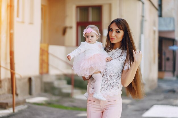 Mère avec fille