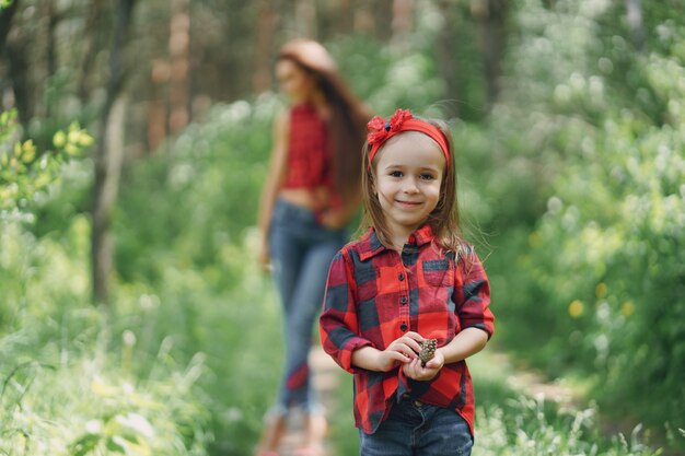 Mère avec fille