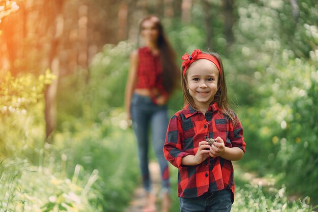 Mère avec fille